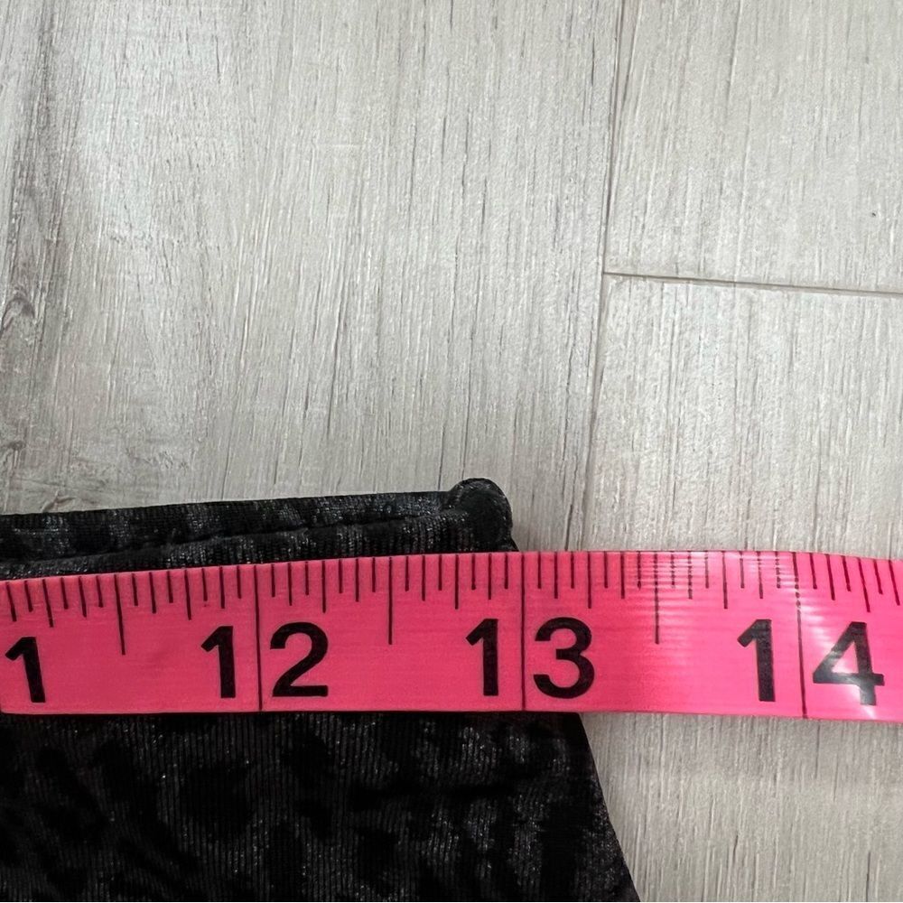 NWT vintage black gray animal print midi skirt sz M. Extra stretchy and sexy - Picture 9 of 9